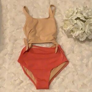 Preloved arts class one piece swimsuit sz 14